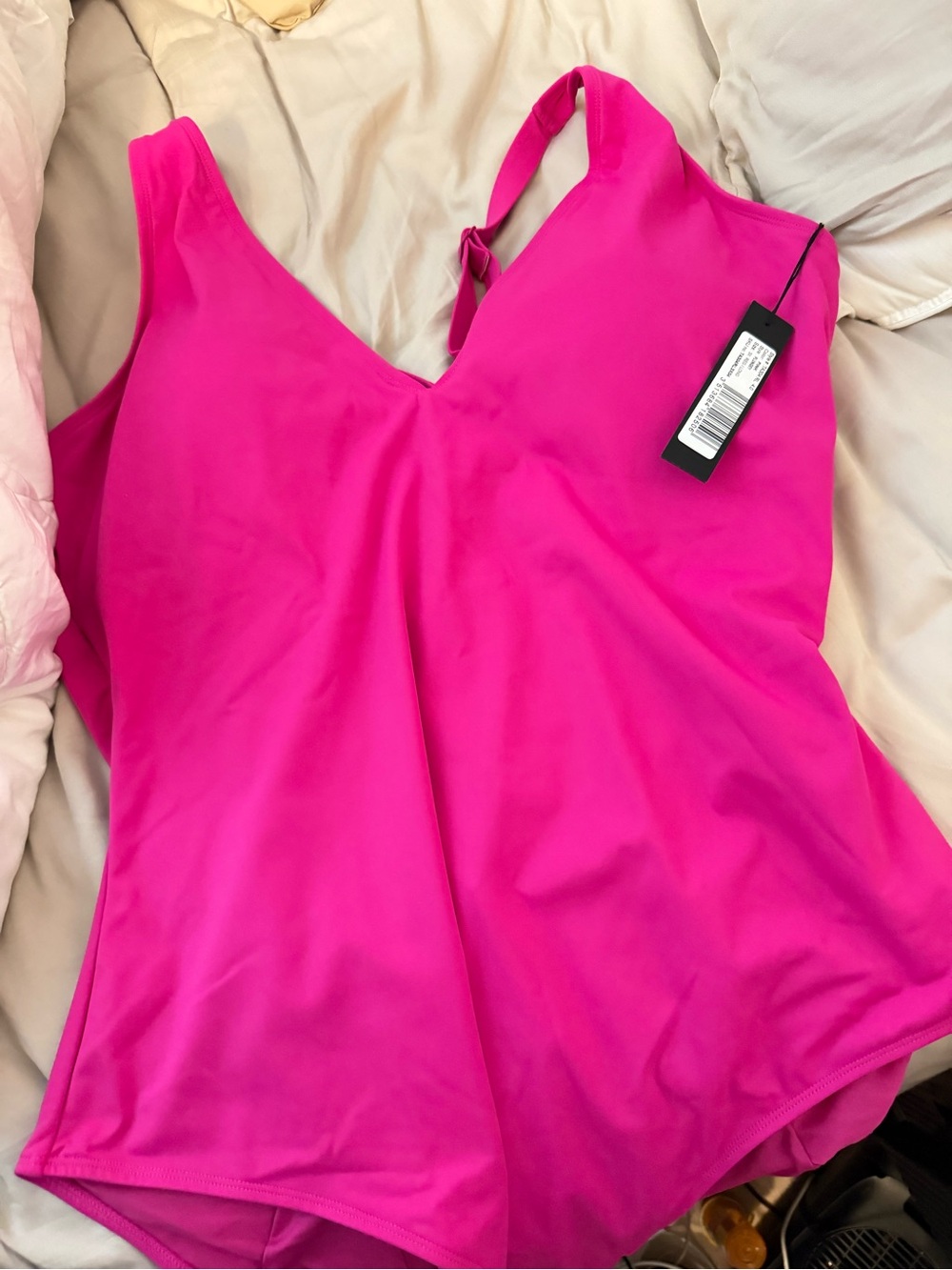 TA3 Bright Pink Plunge Swimsuit